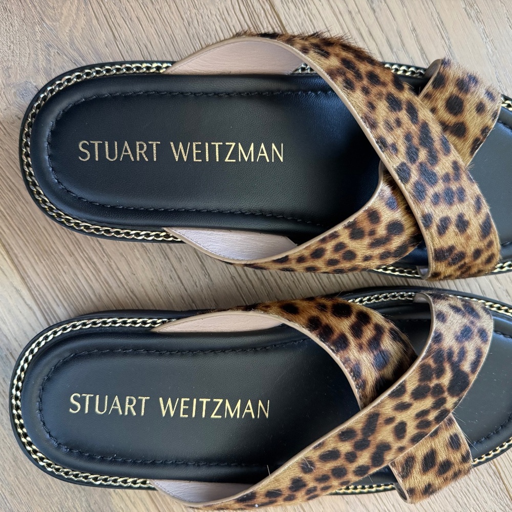 Roza Lift calf hair. Sandals Stuart Weitzman